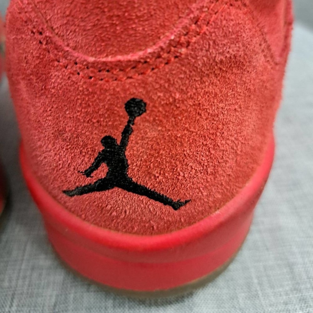 !Nike Air Jordan 5 Retro Red Suede 2017 Men's size 8 - Picture 12 of 16